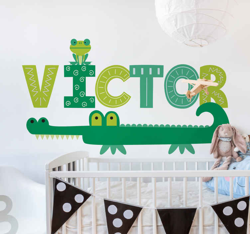 Sticker Animal Sauvage Crocodile personnalisé en oferta