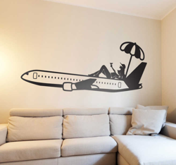 Autocollant mural avion touristique precio