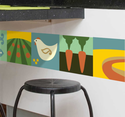 Sticker cuisine frise bio precio