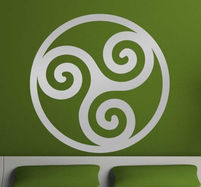 Sticker symbole celte triskel