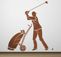 Sticker monochrome golfeur características