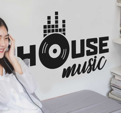 Sticker Mural House Music