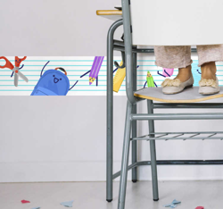 Frises dessins école precio