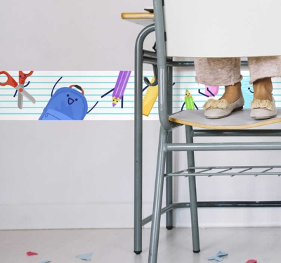 Frises dessins école