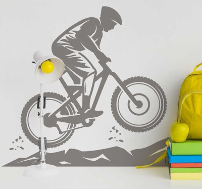 stickers muraux vélo de montagne