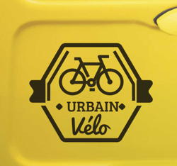Autocollant voiture Urbain vélo en oferta