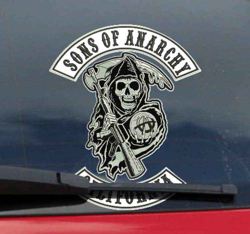 Autocollant Moto Vélo à thème fils de l'anarchie características