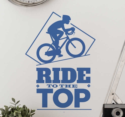sticker vélo ride to the top