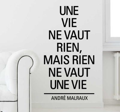 Sticker citation André Malraux