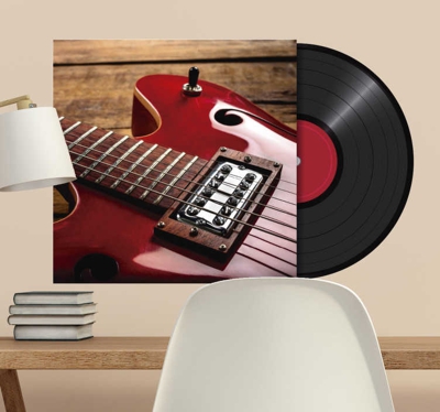 Lp sticker personnalisé rock adhesif