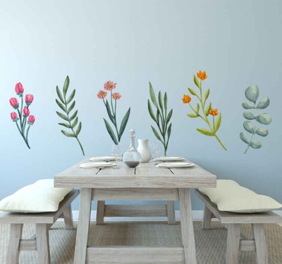 Sticker Plante Verte Branches de plantes