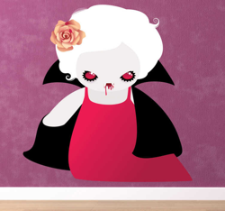 Sticker enfant vampire assoifé características