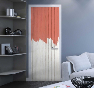 Sticker de Porte Peinture Inachevée