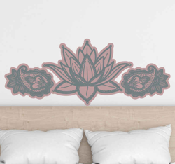 Sticker pour Tete de Lit Fleur de lotus pour tête de lit precio