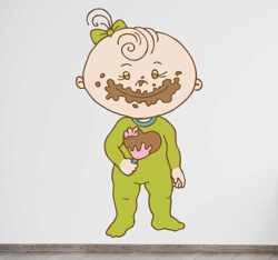Sticker bebe chocolat gourmand en oferta