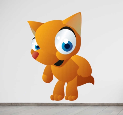 Sticker enfant animal renard