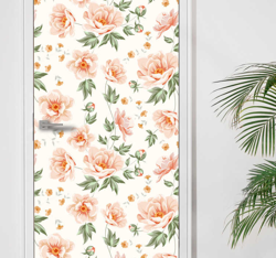 Sticker de Porte Imprimé floral características