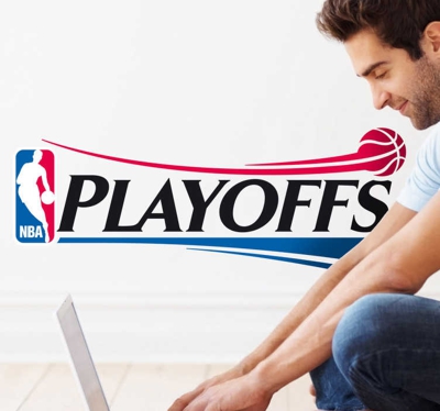 autocollant logo playoffs NBA
