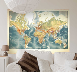 sticker carte du monde en oferta