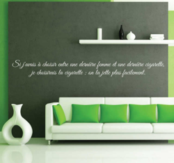Sticker citation femme cigarette precio