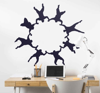 Sticker sky dive