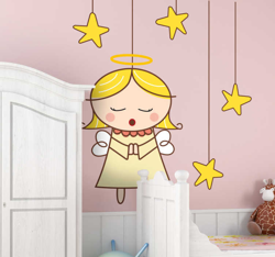 Sticker enfant ange blond precio