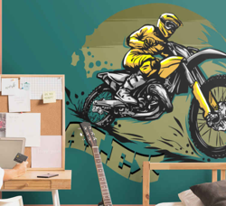 Photo murale chambre ado Vélo de cross precio