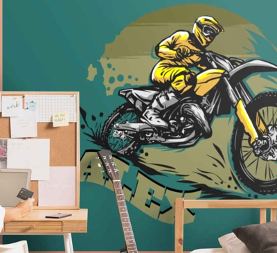 Photo murale chambre ado Vélo de cross