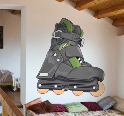 Sticker roller gomme