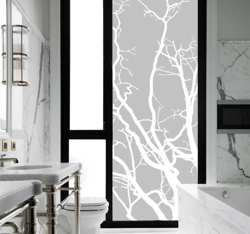 Sticker Salle de Bain Branches de Cristal Arbres en oferta
