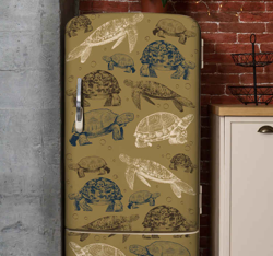 Sticker pour Frigo Diverses tortues en oferta