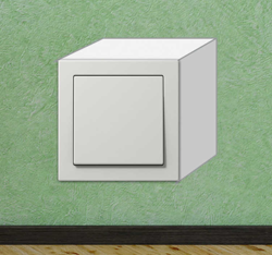 Sticker interrupteur cube características