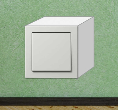 Sticker interrupteur cube