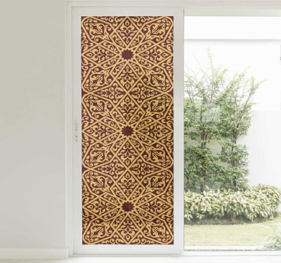 Autocollant fenêtre motif oriental