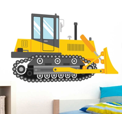 Sticker bulldozer