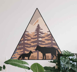 Sticker Animal Sauvage Loup et renard características