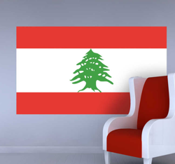 Autocollant mural drapeau Liban precio