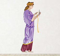 Sticker personnage mythologie Clotho en oferta