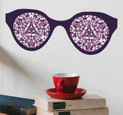 Sticker lunettes kaléidoscope características