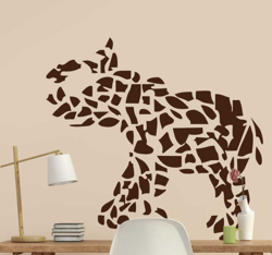 Sticker décoratif éléphant mosaïque en oferta
