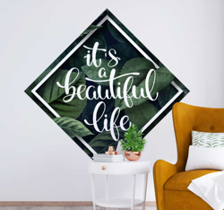 Phrase belle vie adhesif deco plante precio