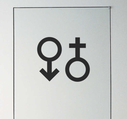 Sticker symbole mâle femelle en oferta