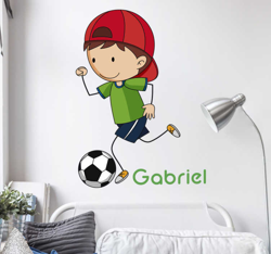 Stickers foot avec prénom en oferta