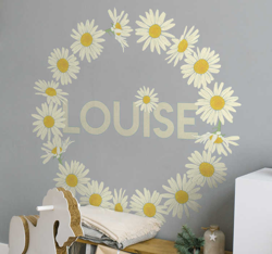 Sticker personnalisé couronne de marguerite precio