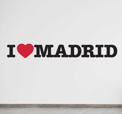 Sticker I love Madrid