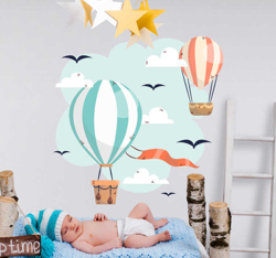 Sticker Chambre Enfant Dessin Montgolfière precio