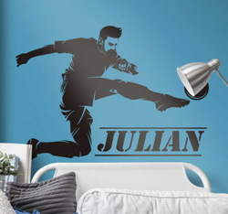 Autocollant mural maison de joueur de football en oferta