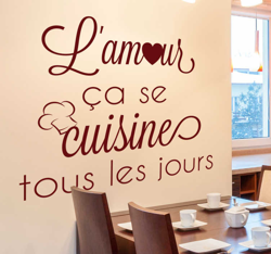 Sticker Mural L'amour ça se cuisine en oferta