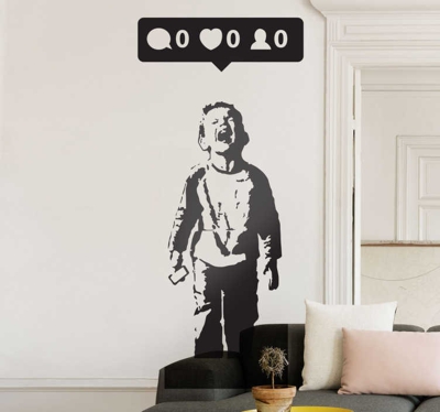 Sticker Banksy zero