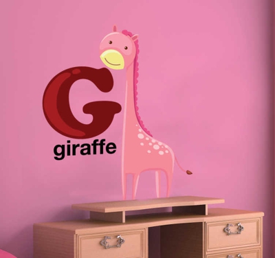 Sticker enfant lettre G alphabet